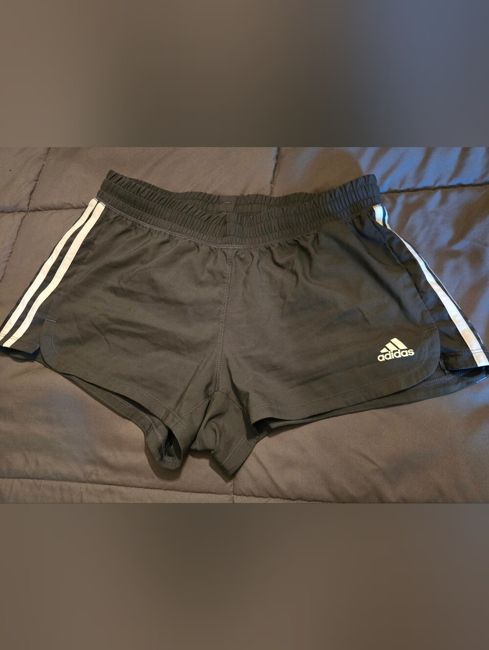 Adidas Women's Charcoal Gray Athletic Shorts Small MAKE A REASONABLE OFFER.